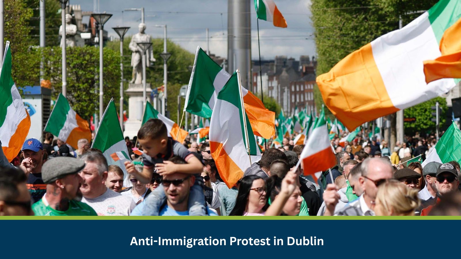 Anti-Immigration Protest in Dublin on 16th July