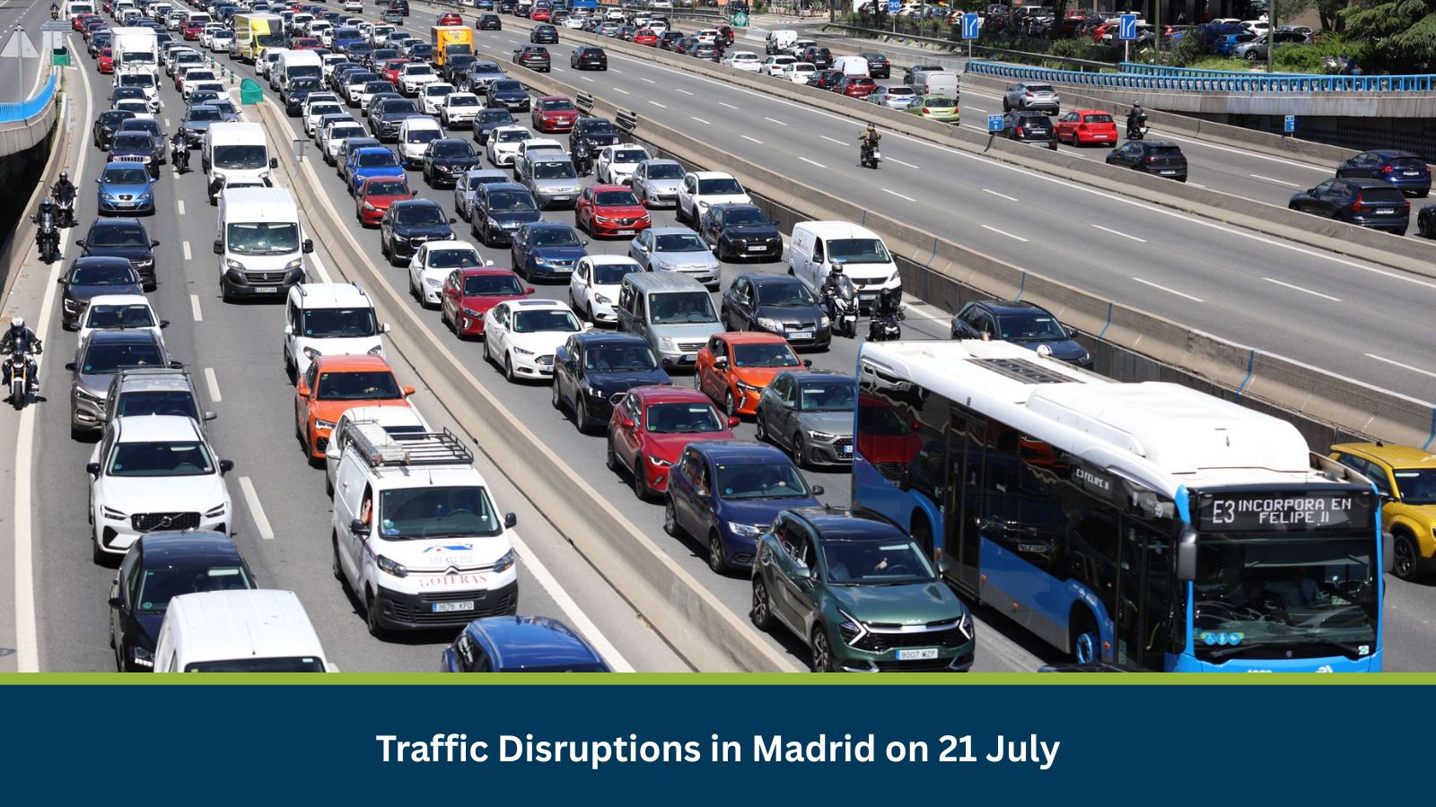 Traffic Disruptions in Madrid on 21 July