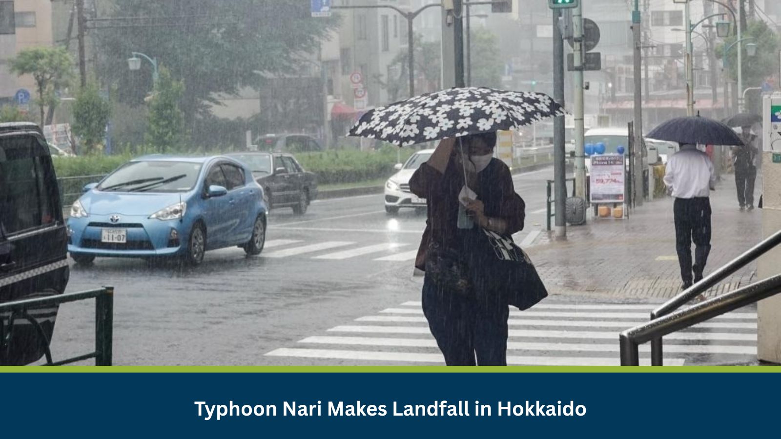 Typhoon Nari Makes Landfall in Hokkaido