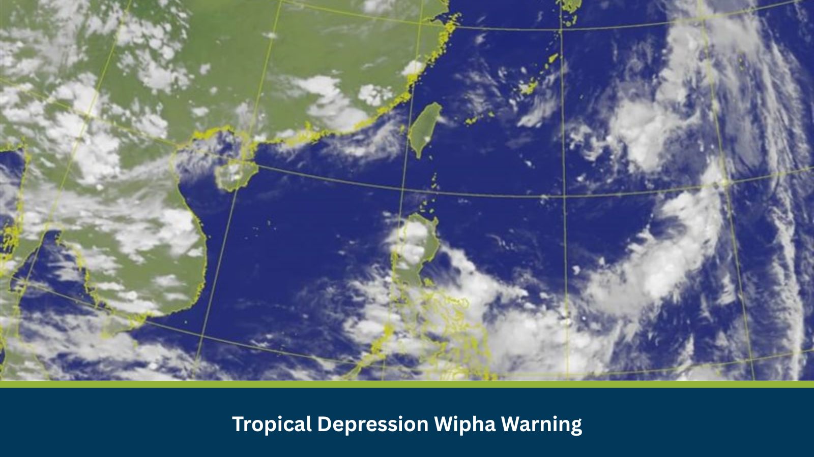 Tropical Depression Wipha Warning Issued on 17th July