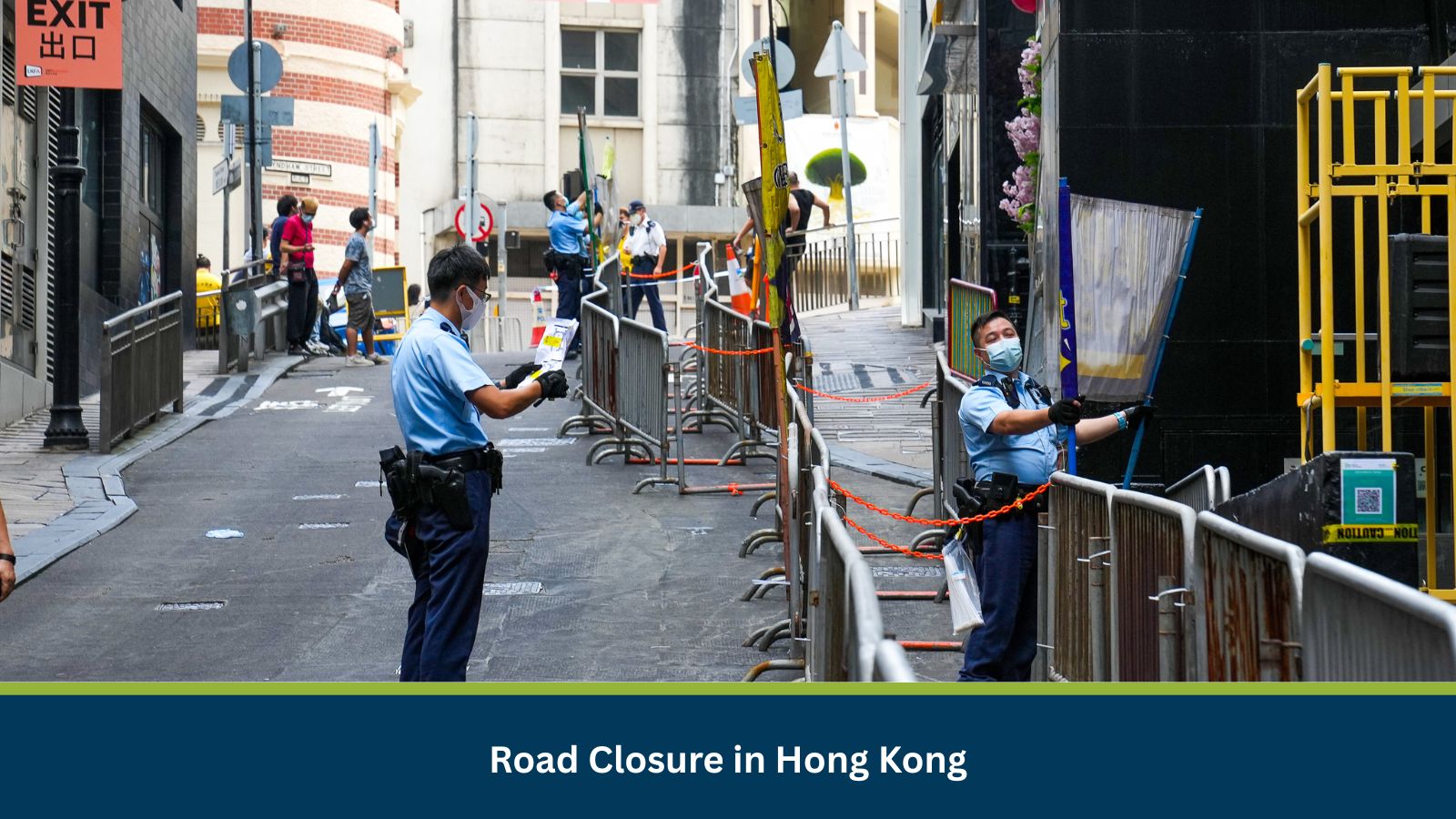 Road Closure in Hong Kong