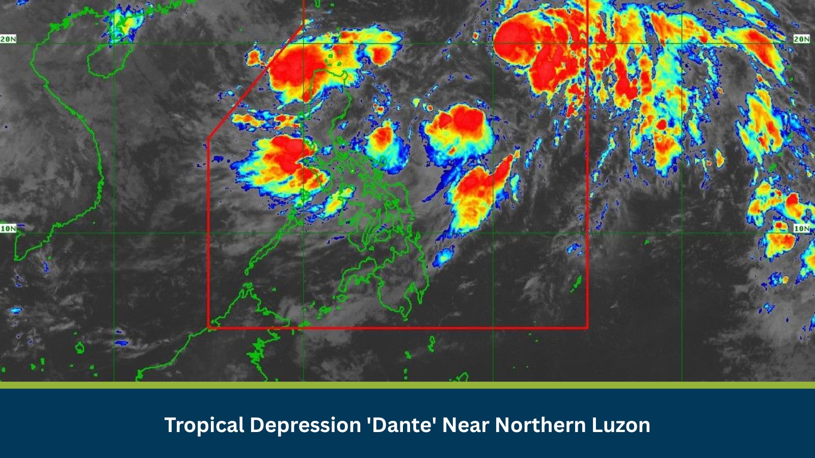 Tropical Depression 'Dante' Near Northern Luzon
