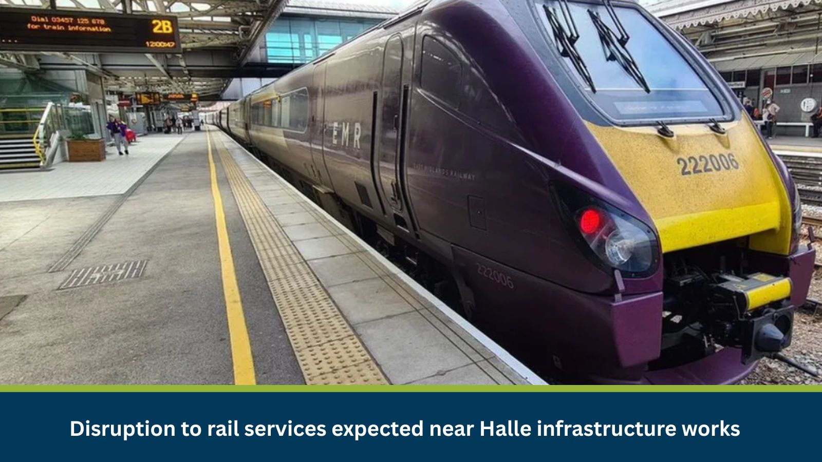 Disruption to rail services expected near Halle infrastructure works