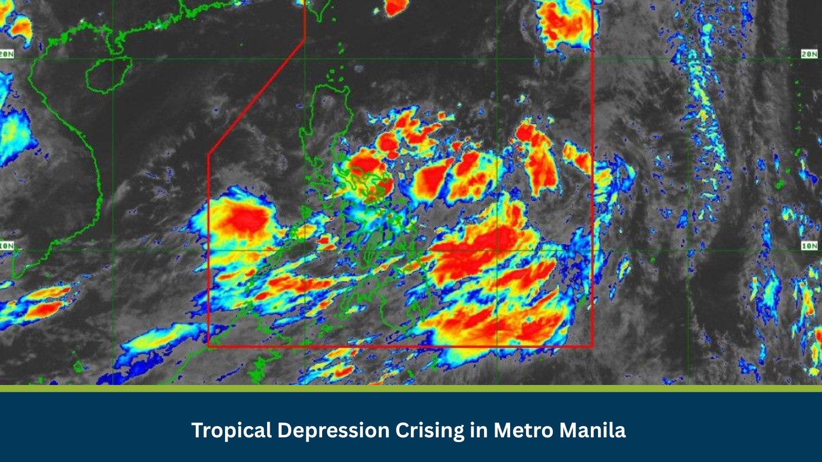 Tropical Depression Crising in Metro Manila on 16th July