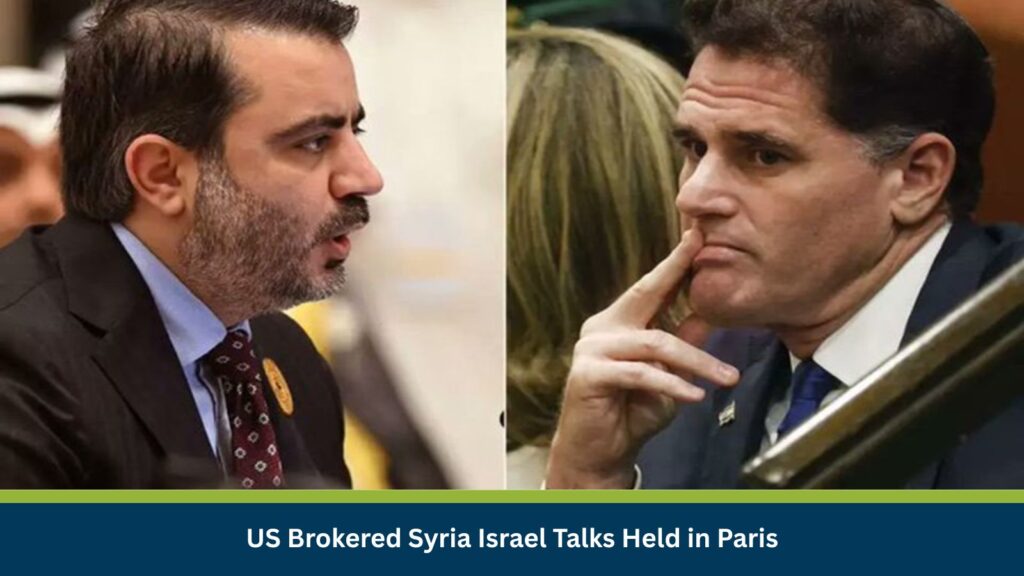 US Brokered Syria Israel Talks Held in Paris