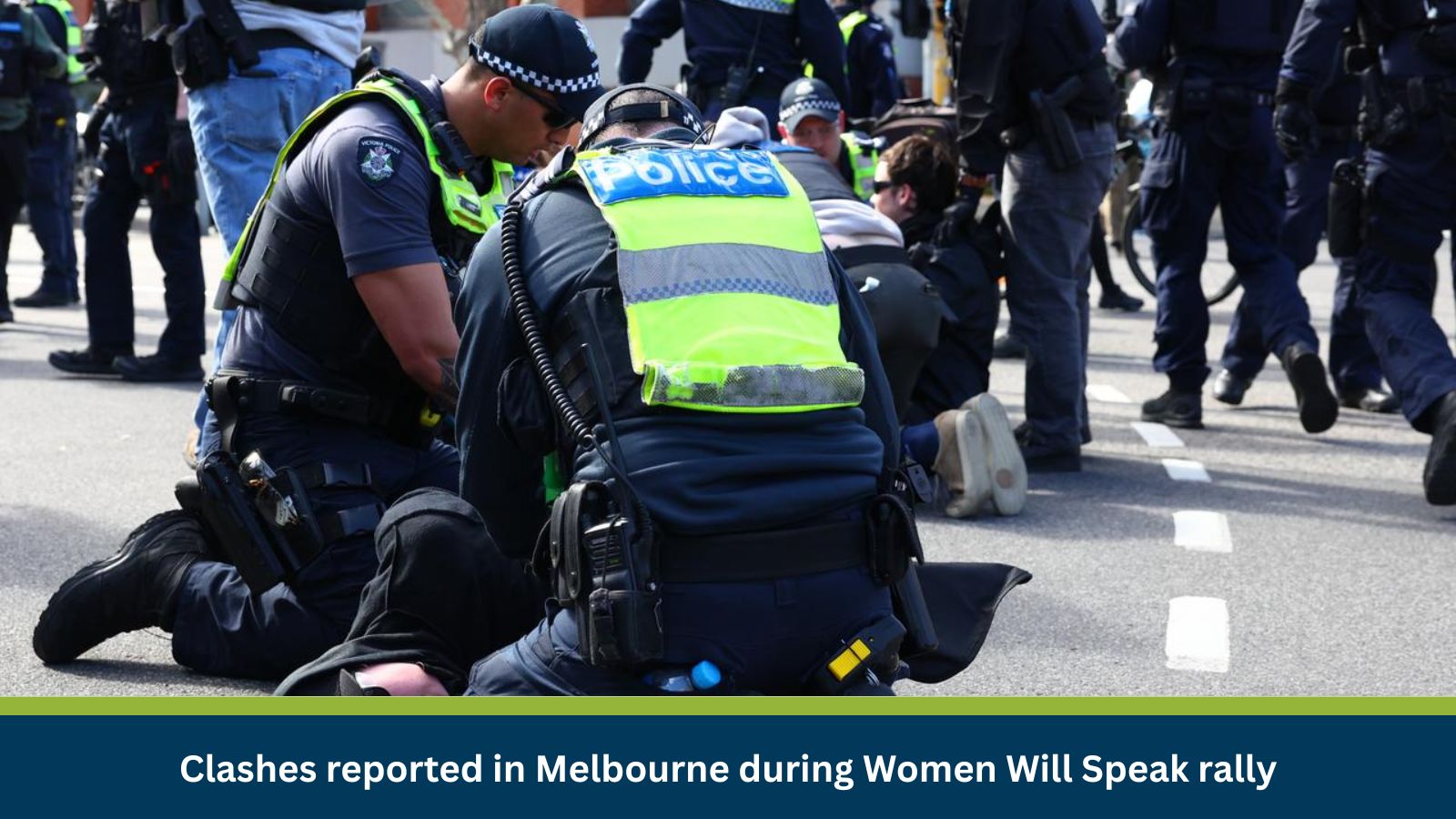Clashes reported in Melbourne during Women Will Speak rally