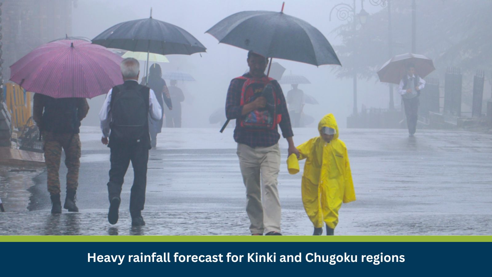 Heavy rainfall forecast for Kinki and Chugoku regions