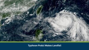 Typhoon Podul Makes Landfall