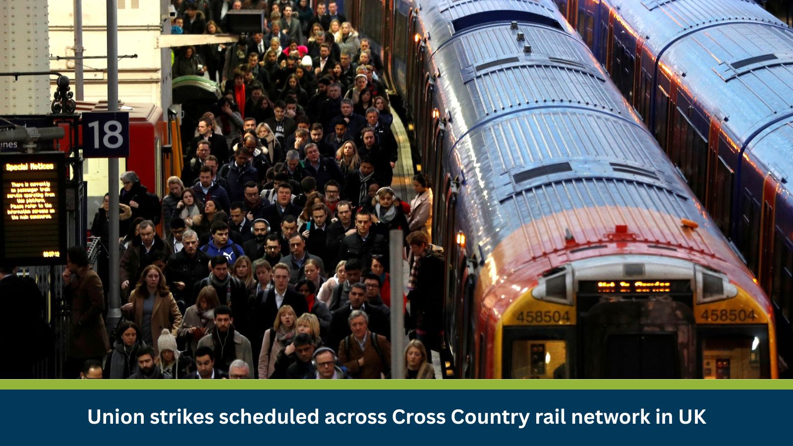 Union strikes scheduled across Cross Country rail network in UK
