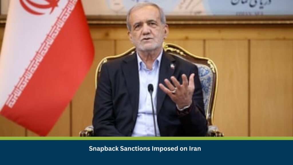 Snapback Sanctions Imposed on Iran