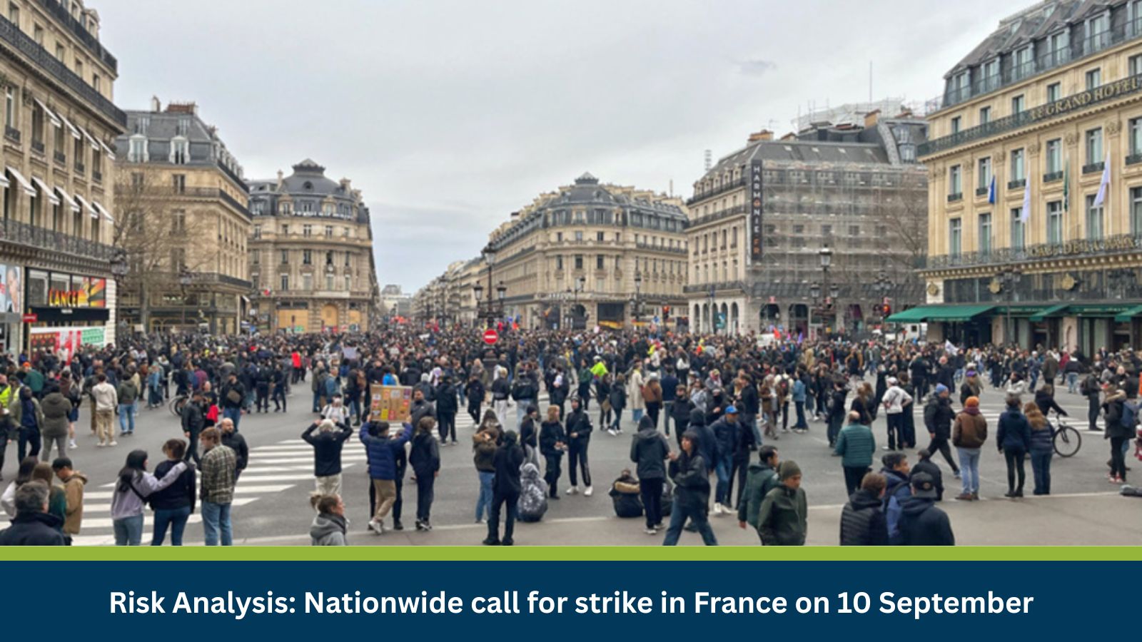 Risk Analysis: Nationwide call for strike in France on 10 September