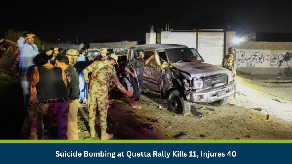 Suicide Bombing at Quetta Rally Kills 11, Injures 40