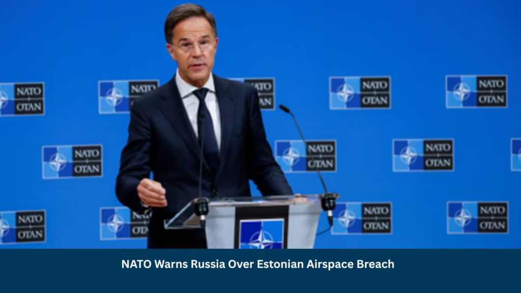 NATO Warns Russia Over Estonian Airspace Breach