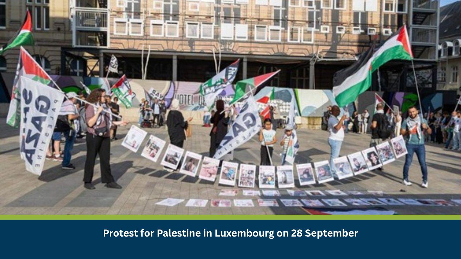 Protest for Palestine in Luxembourg on 28 September