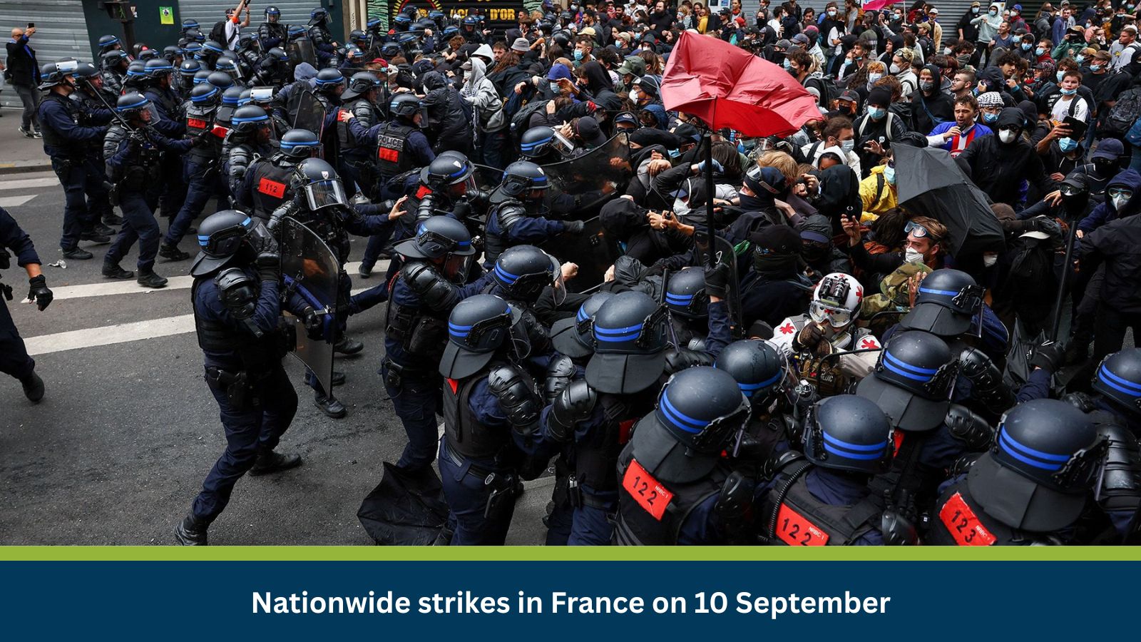 Nationwide strikes in France on 10 September