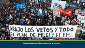 Mass Protests Hit Buenos Aires, Argentina