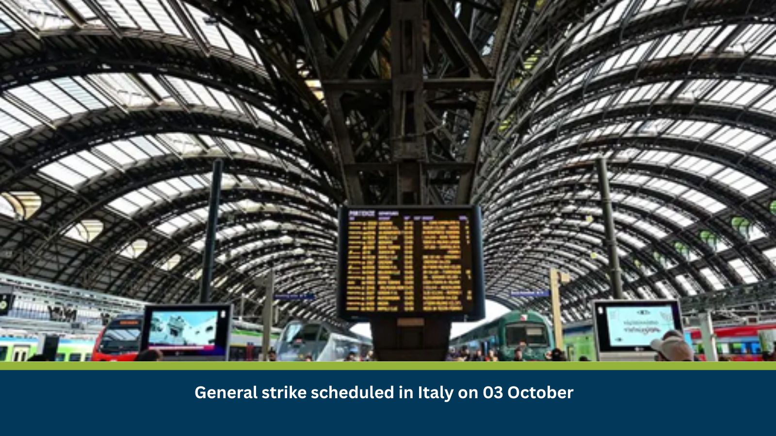 General strike scheduled in Italy on 03 October