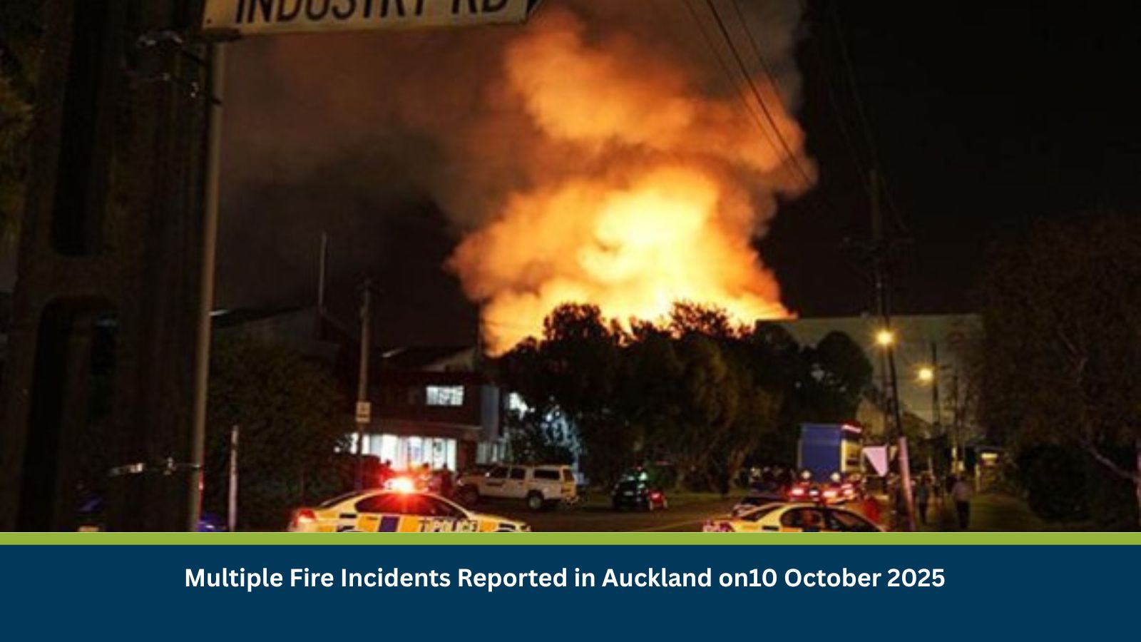 Multiple Fire Incidents Reported in Auckland on10 October 2025