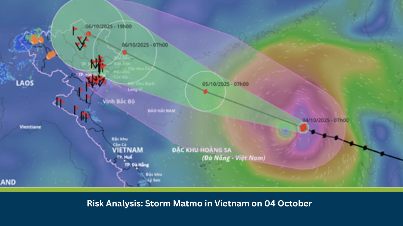 Storm Matmo in Vietnam on 04 October