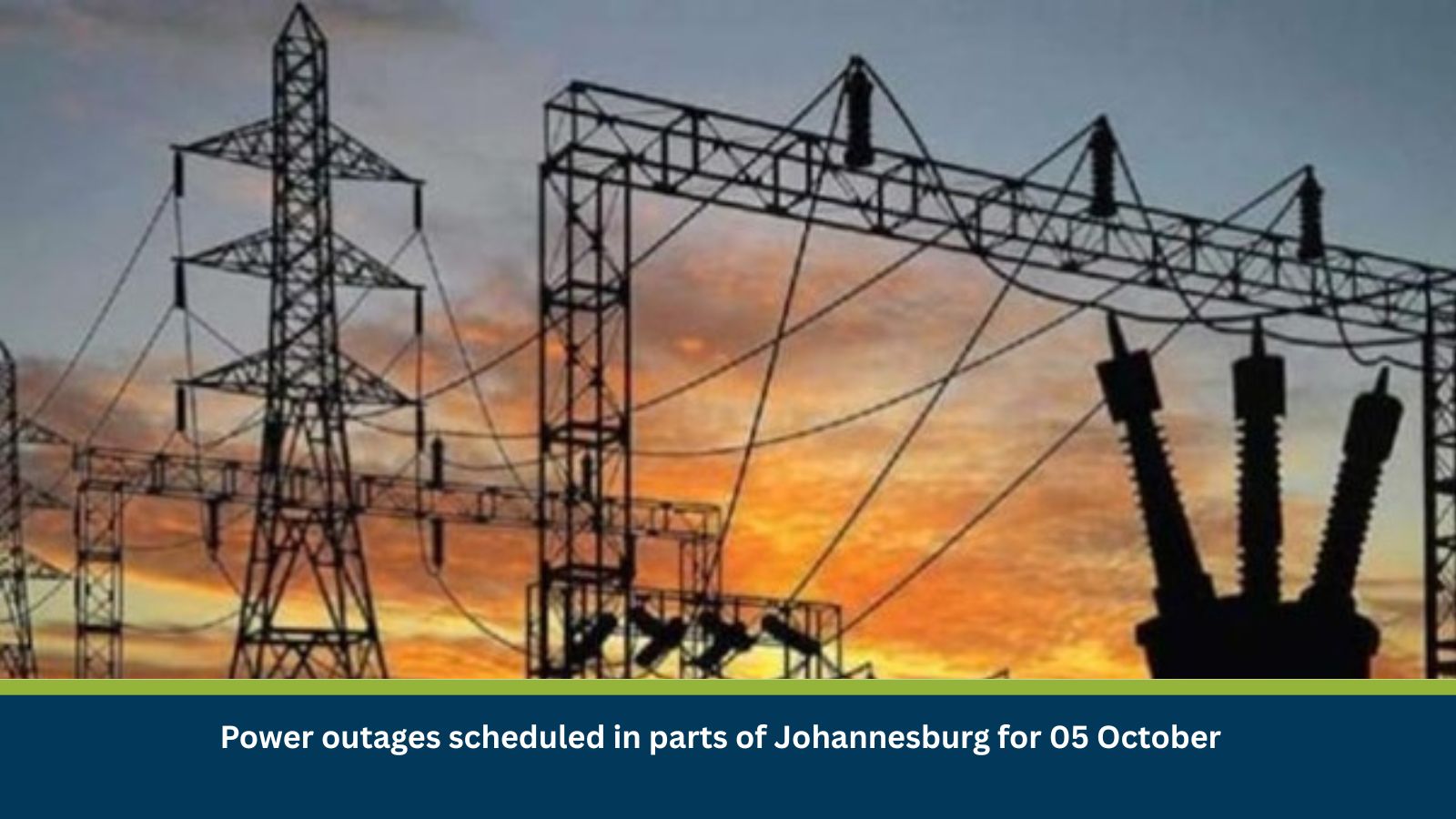 Power outages scheduled in parts of Johannesburg for 05 October