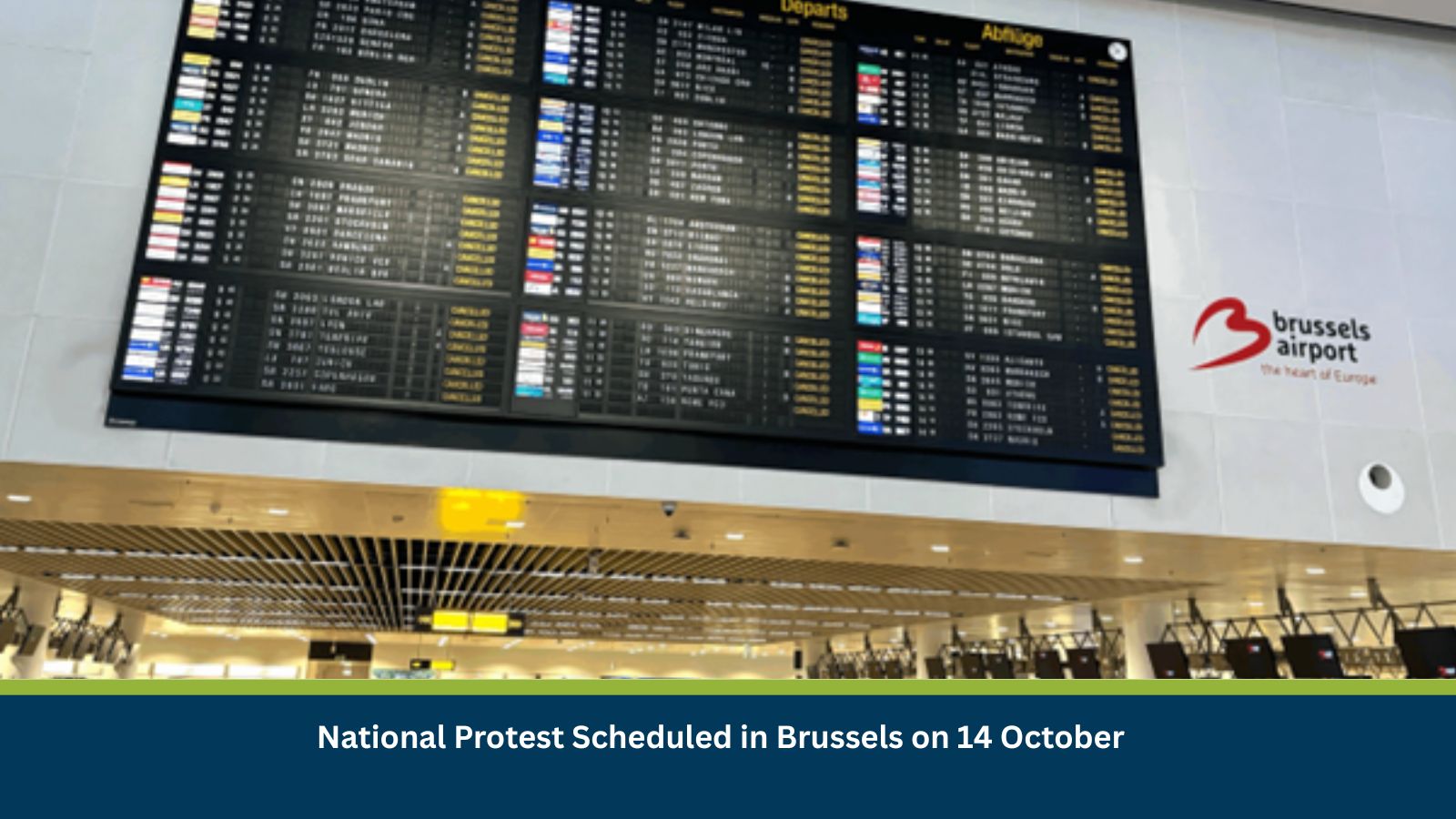 Risk Analysis: National Protest Scheduled in Brussels on 14 October