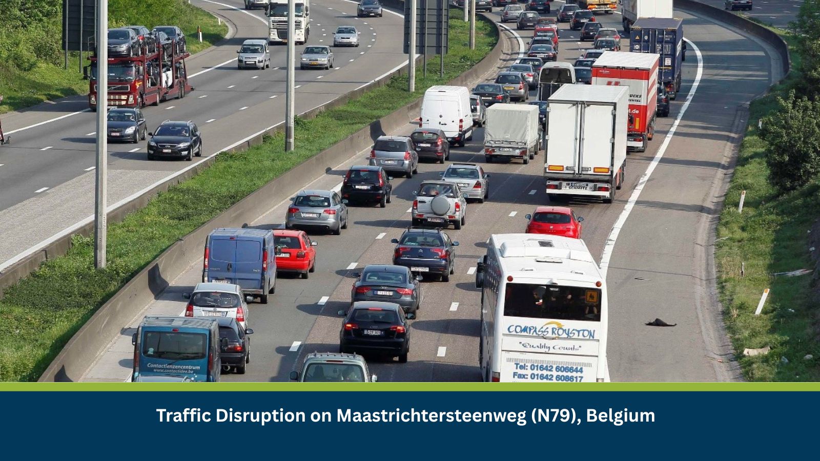 Traffic Disruption on Maastrichtersteenweg (N79), Belgium