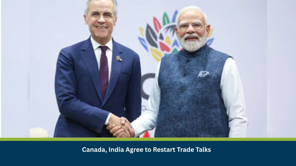Canada, India Agree to Restart Trade Talks