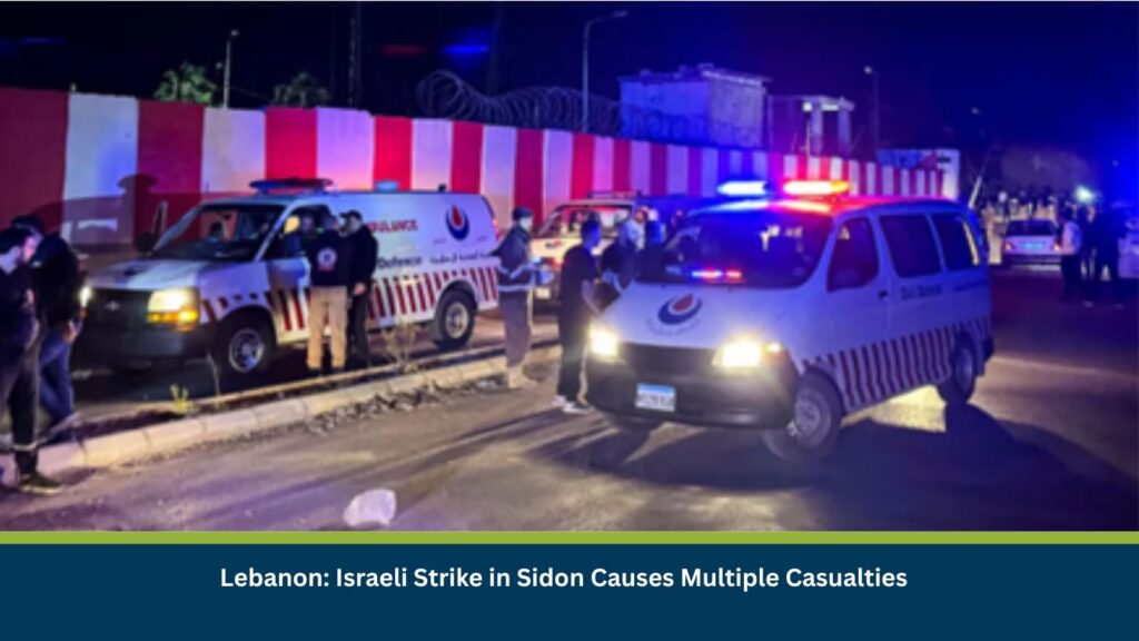 Lebanon: Israeli Strike in Sidon Causes Multiple Casualties