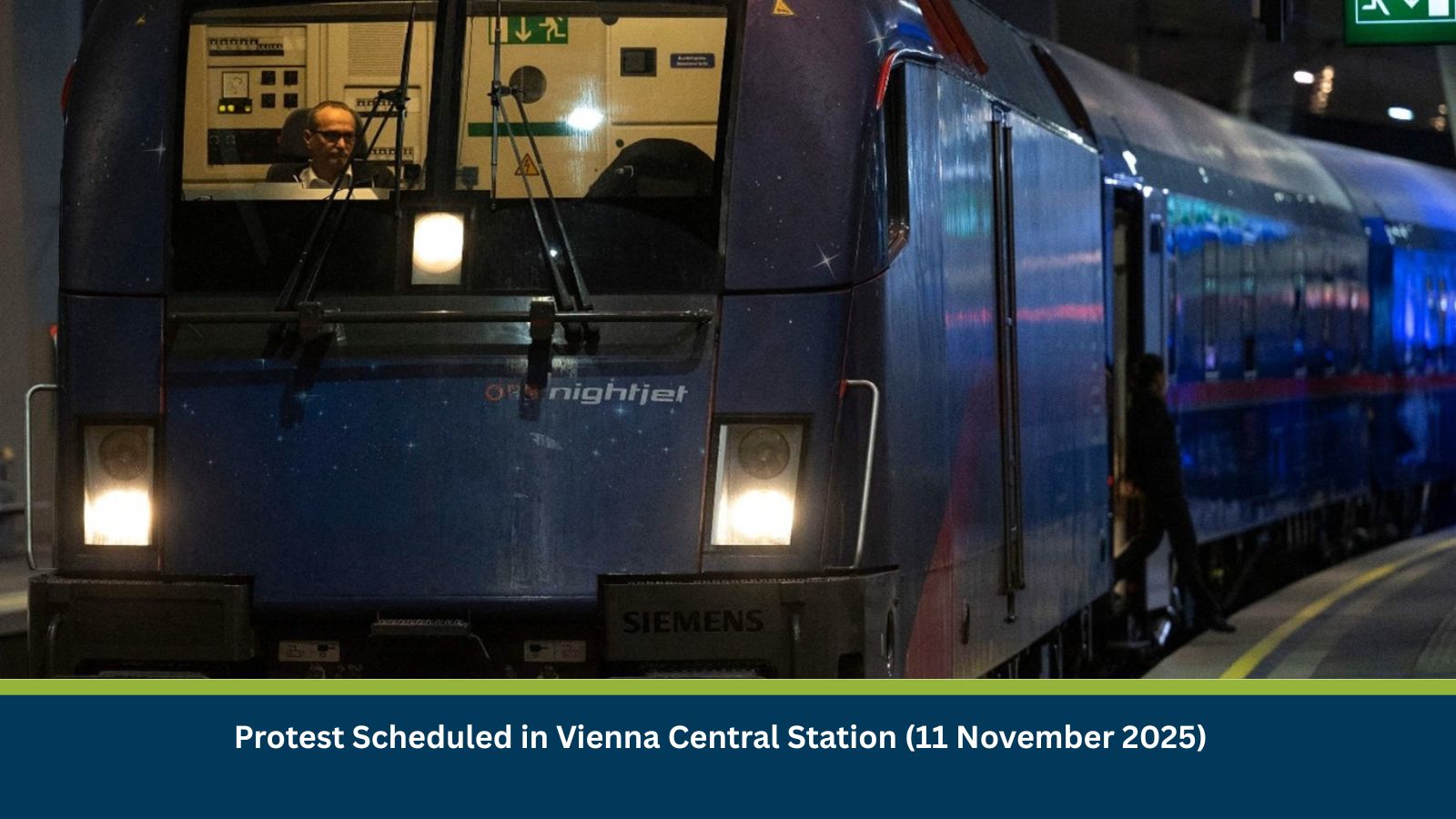 Protest Scheduled in Vienna Central Station (11 November 2025)