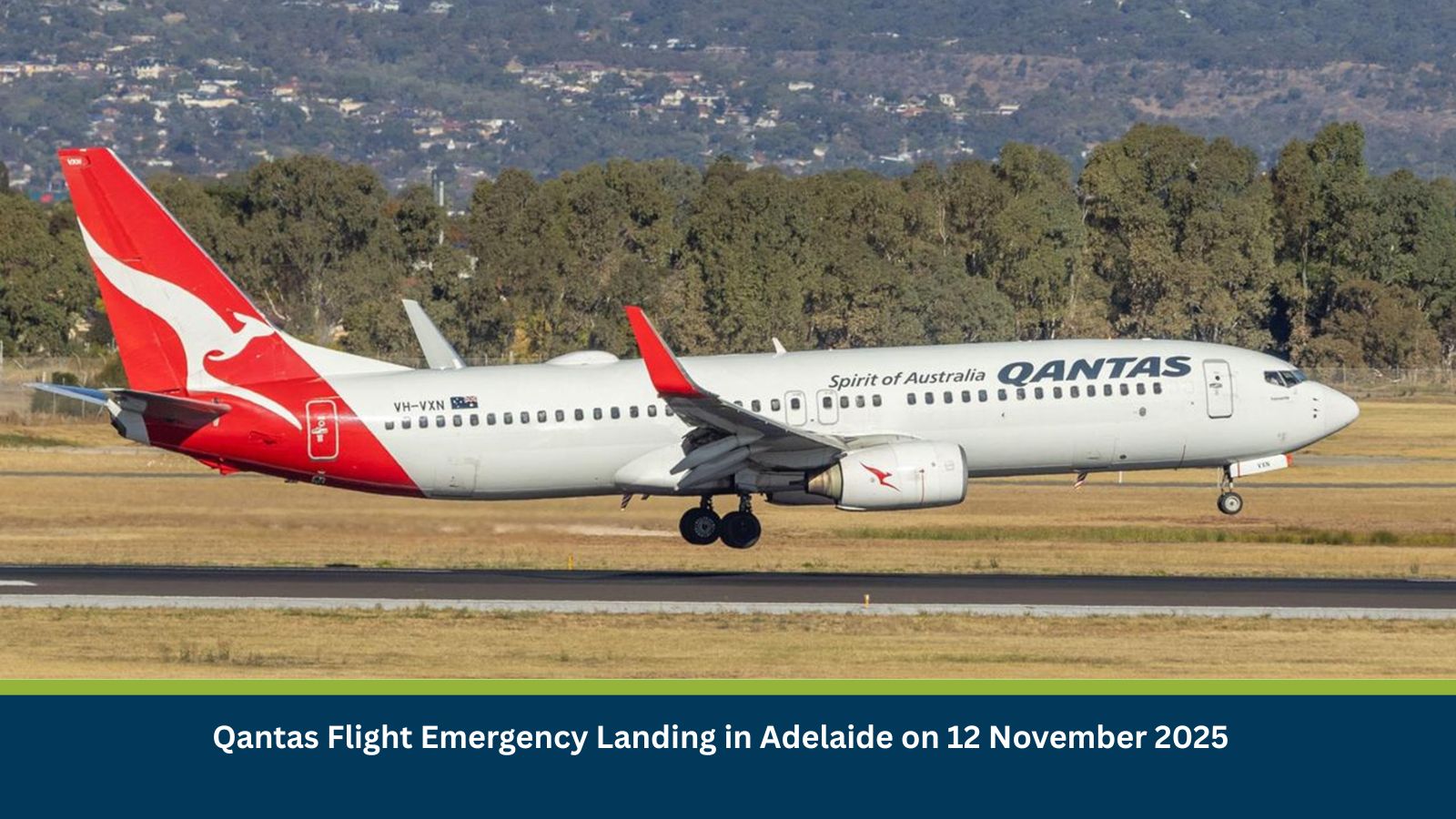 Qantas Flight Emergency Landing in Adelaide