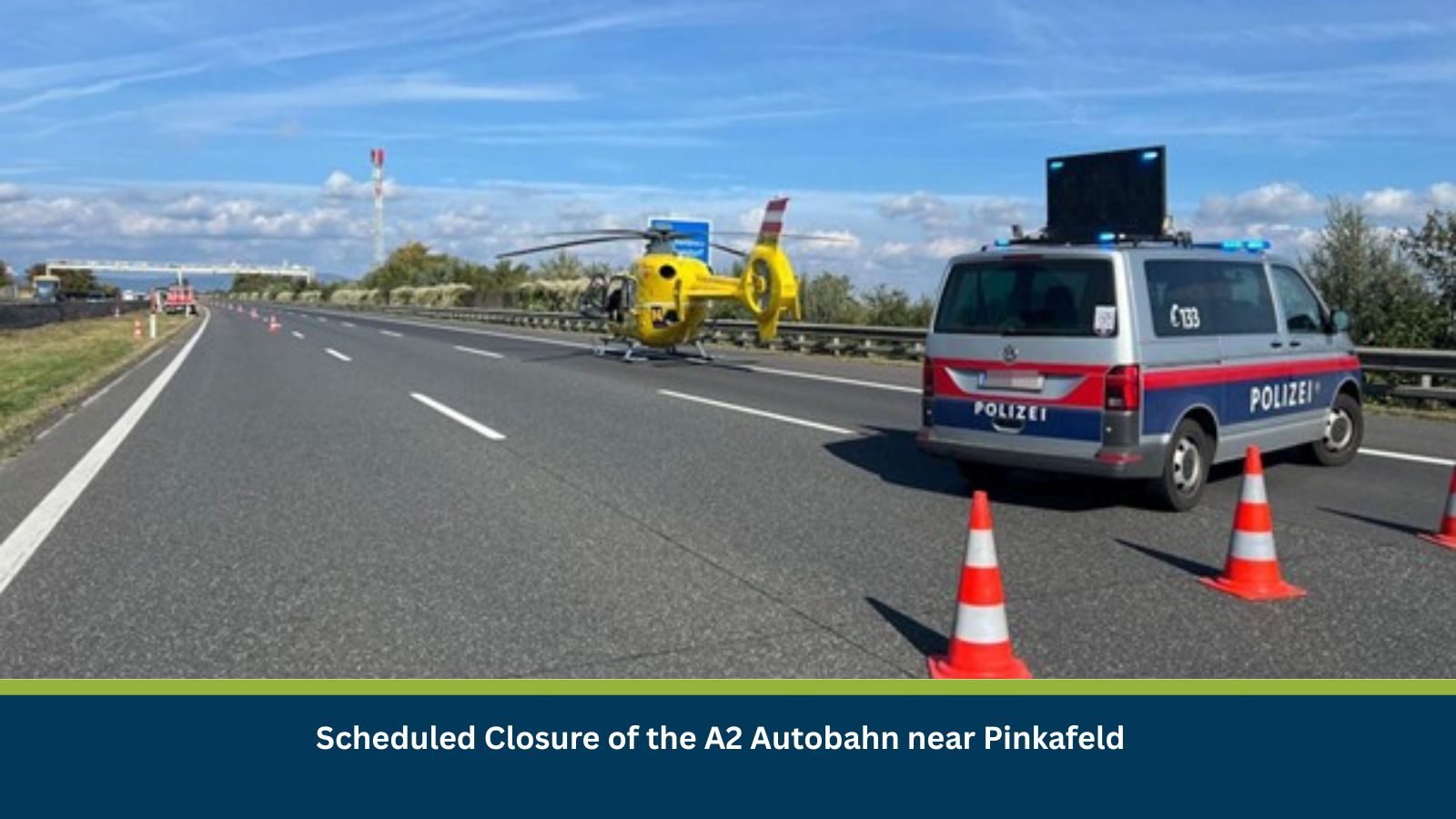 Closure of the A2 Autobahn