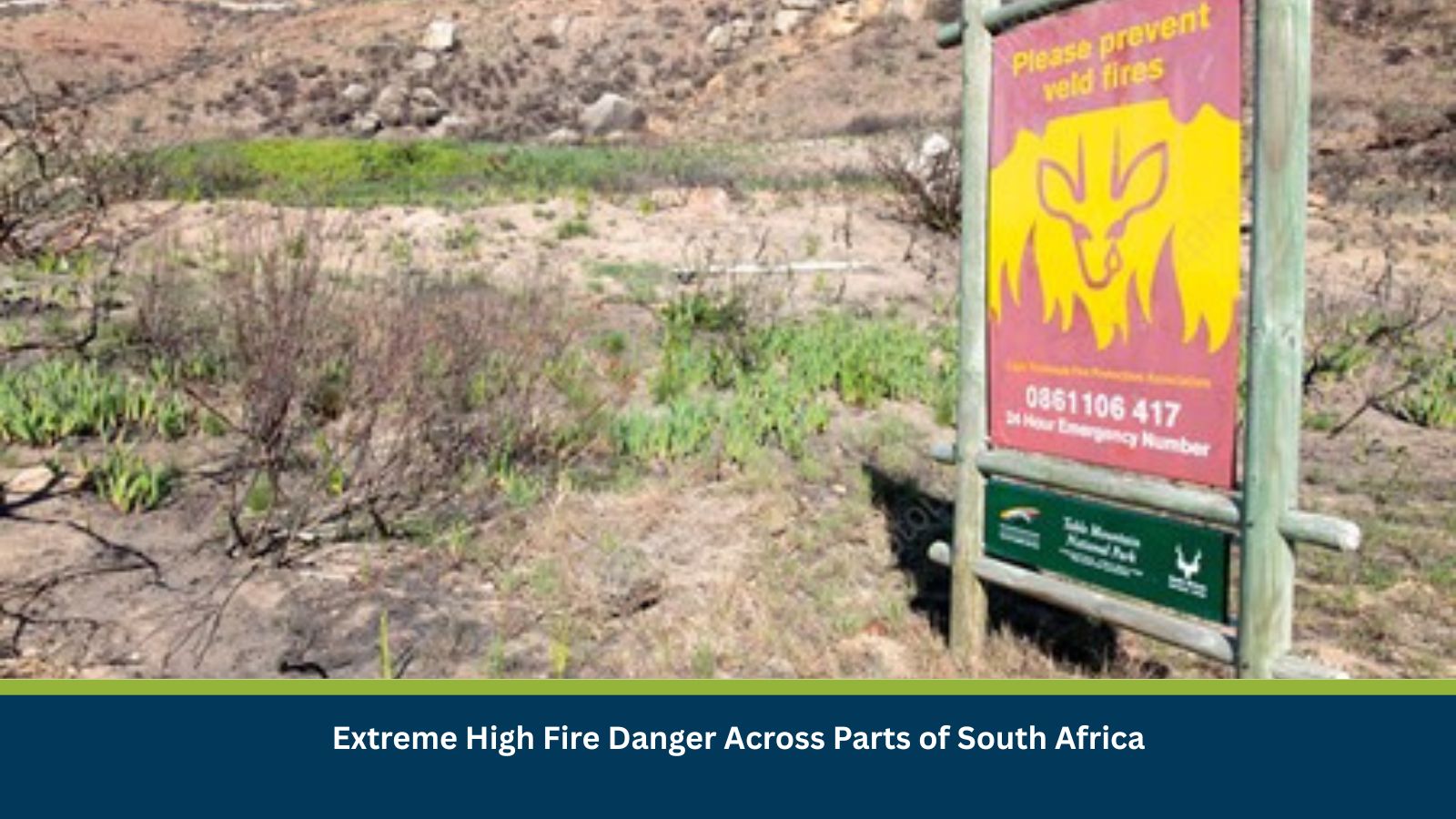 South Africa Fire danger warning