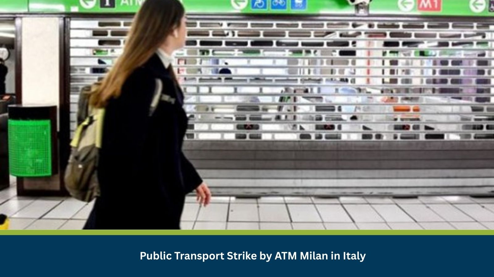 Public Transport Strike by ATM Milan in Italy