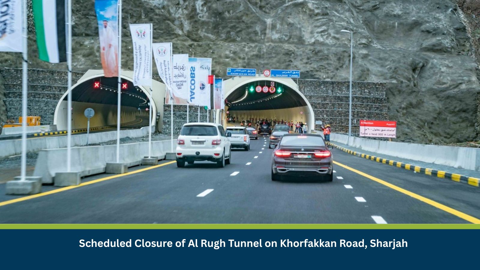 Scheduled Closure of Al Rugh Tunnel