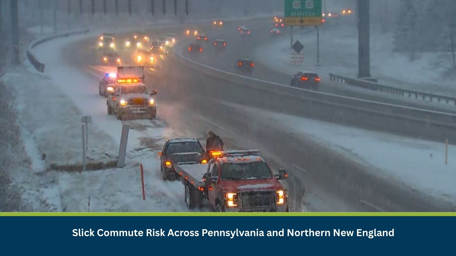 Slick Commute Risk Across Pennsylvania and Northern New England