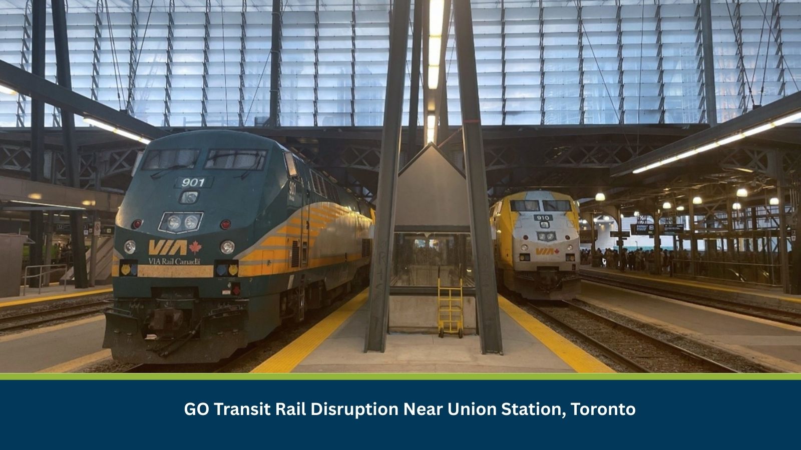GO Transit Rail Disruption Near Union Station, Toronto