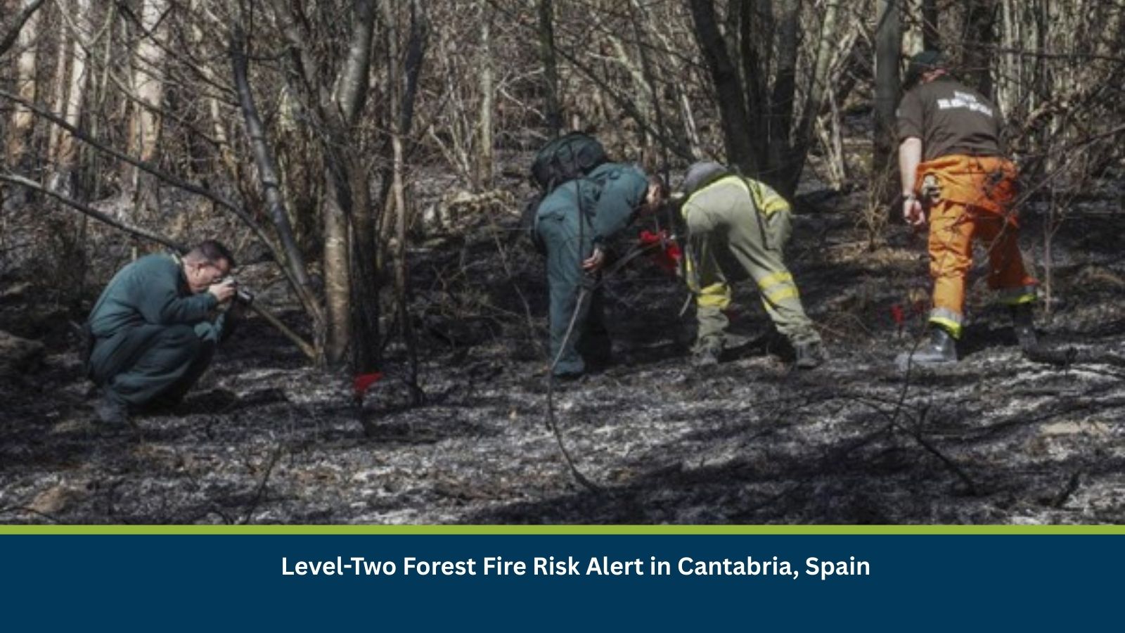 Level-Two Forest Fire Risk Alert in Cantabria, Spain