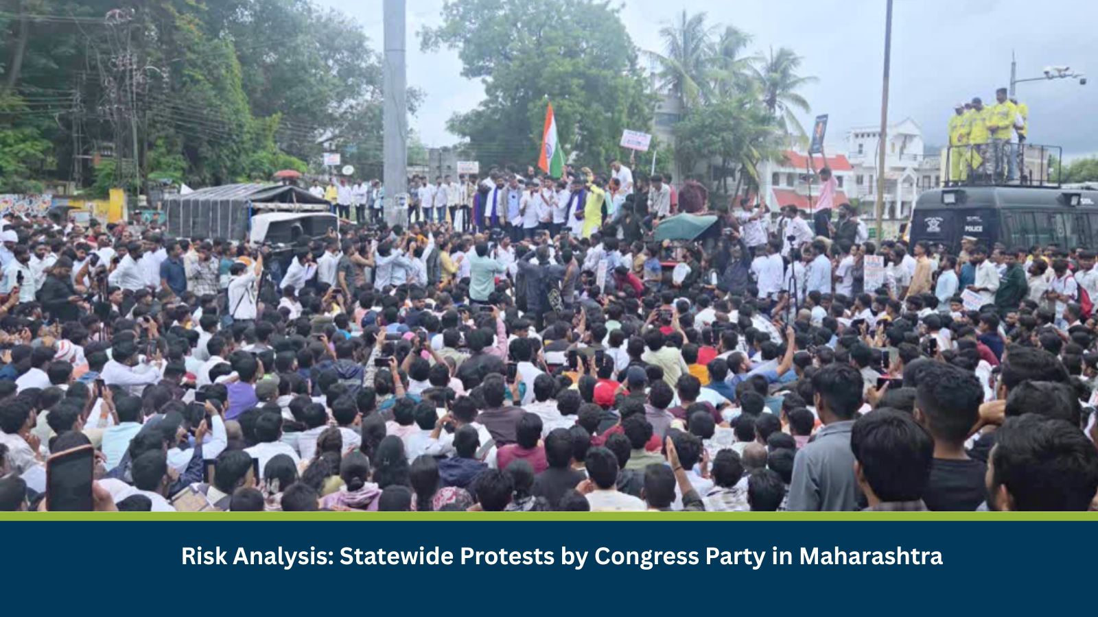 Protests by Congress Party in Maharashtra