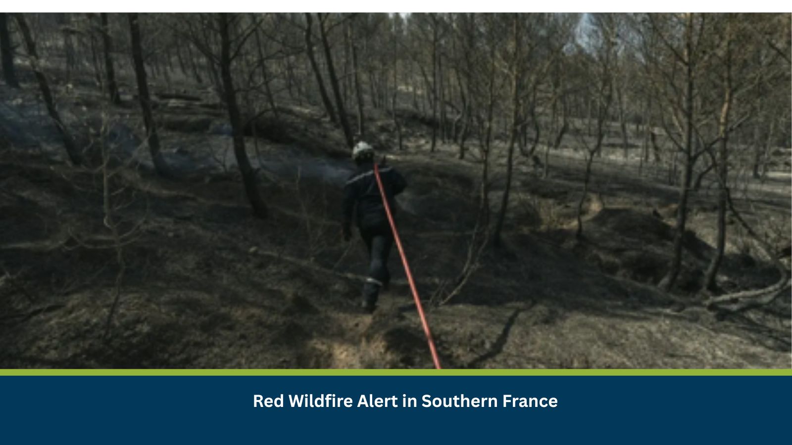 Red Wildfire Alert in Southern France