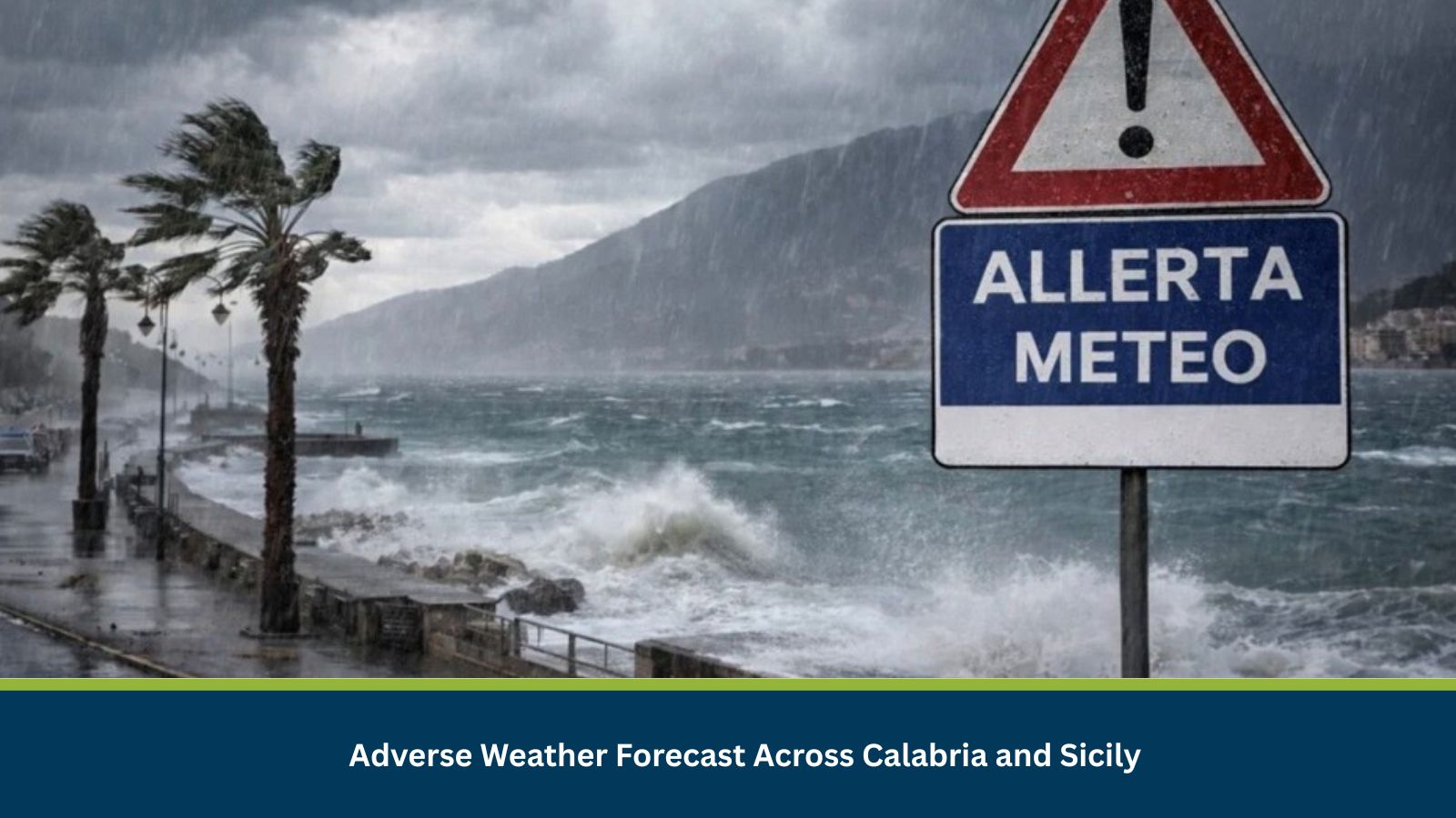 Adverse Weather Forecast Across Calabria and Sicily
