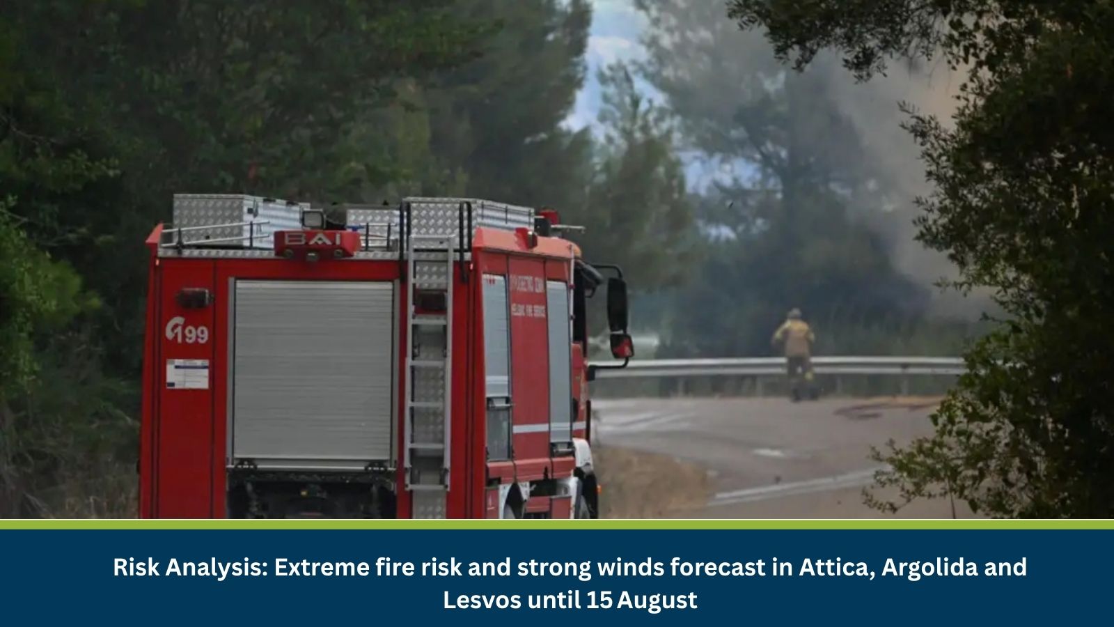 Extreme fire risk and strong winds forecast