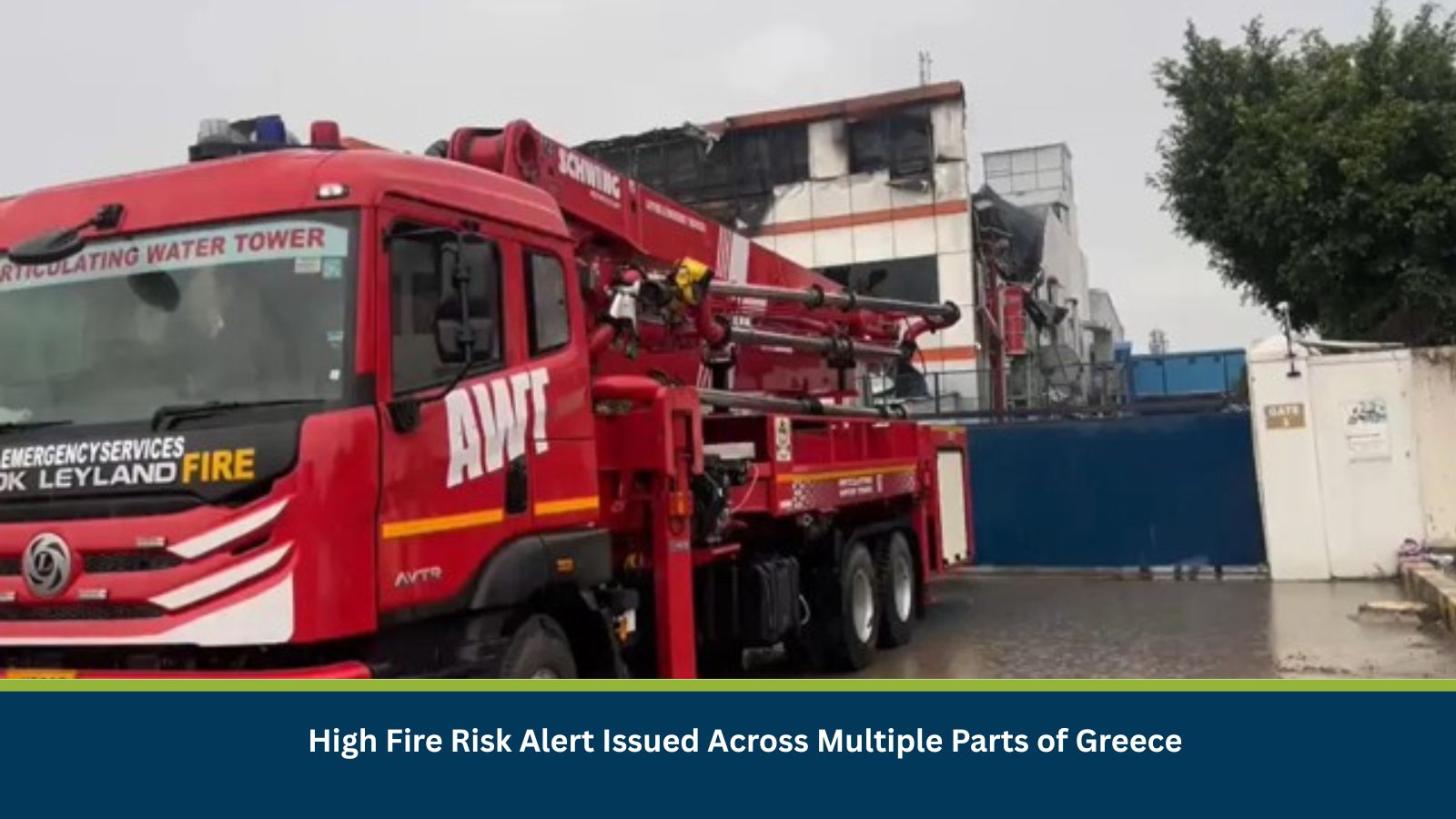 High Fire Risk Alert Issued Across Multiple Parts of Greece
