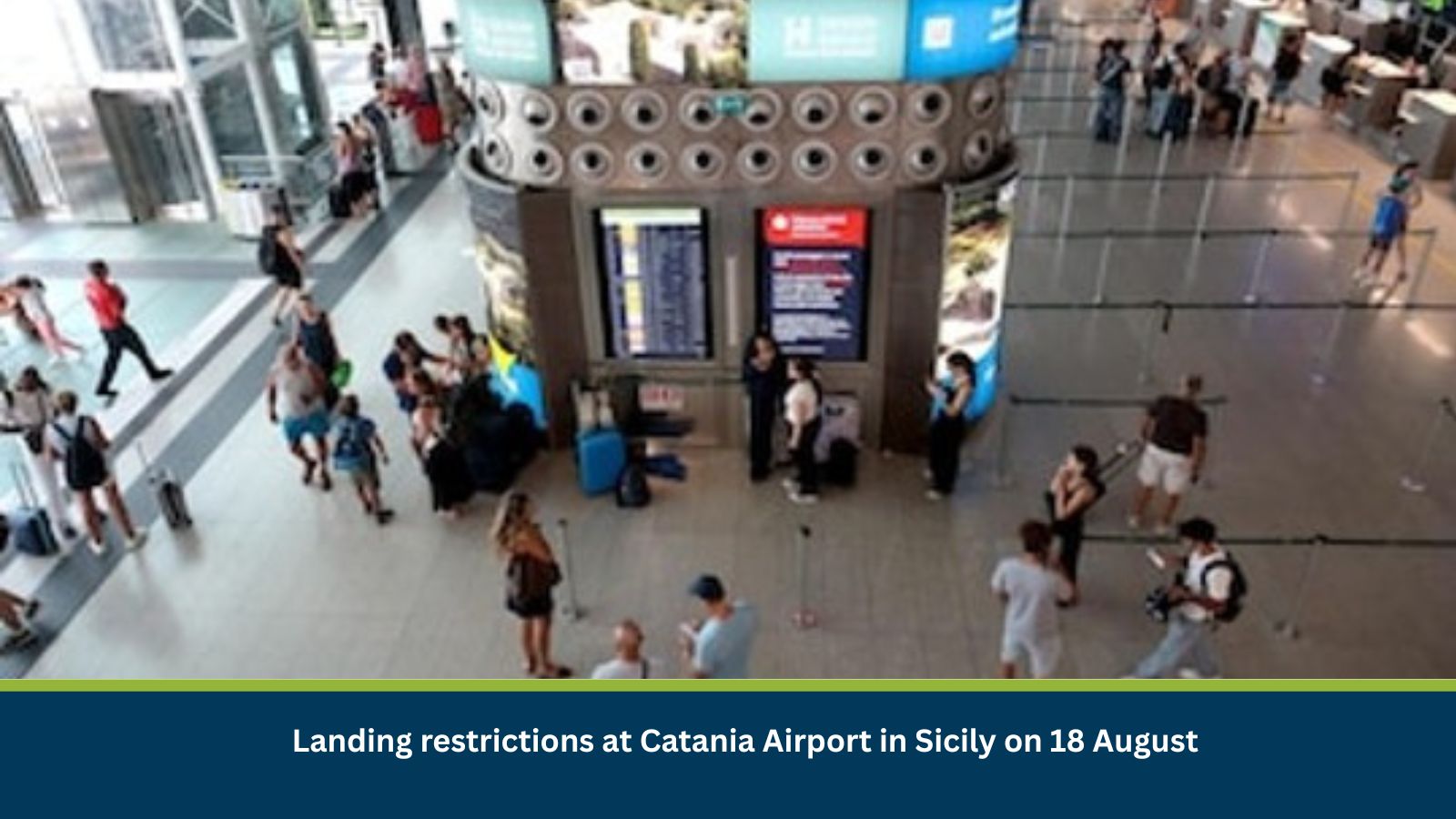 Landing restrictions at Catania Airport in Sicily on 18 August