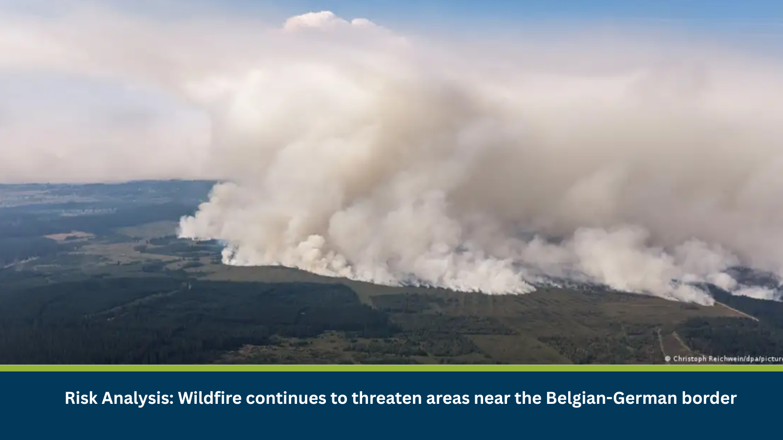 Wildfire continues in Belgian-German border