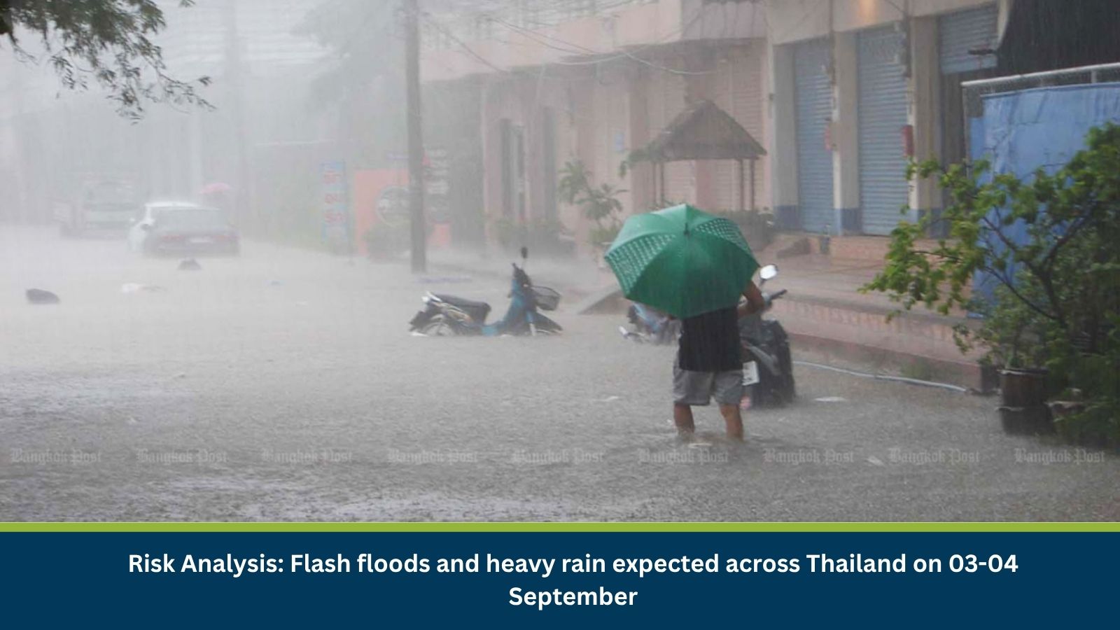 Flash floods and heavy rain Thailand