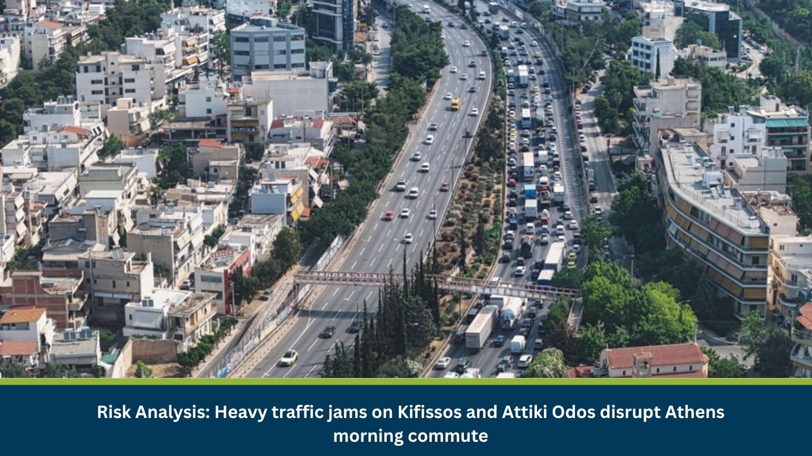 Heavy traffic jams on Kifissos and Attiki Odos disrupt Athens morning commute